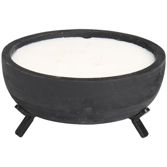 Sauvignon Blanc Scented 3-Wick Candle in Black Tripod Bowl